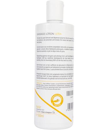 NAQI - Ultra Massage Lotion - for Deep Tissue Massage Therapy - Long-Lasting and Hypoallergenic - for Professional and Personal Use - Paraben-Free - Dermatologically Tested - 500 ml 500 ml (Pack of 1) Multicolor - Buy Online on GoSupps.com