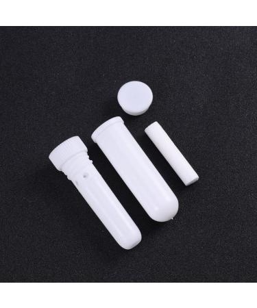 12pcs Refillable Nasal Aroma Tubes Kit for Oil Inhaler | Healeved Swab Essential Wick DIY Set | Portable Container with Cotton Blank Sticks - Buy Online on GoSupps.com