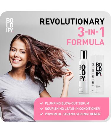 Boldify Hair Thickening Serum - Instant 3-in-1 Volumizer for Fine Hair - 8oz - Buy Online on GoSupps.com