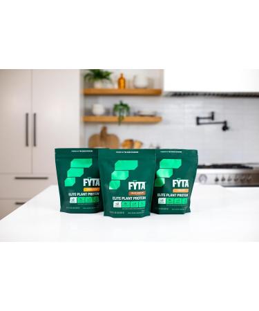 FYTA Vegan Protein Powder - Chocolate Plant Based Protein Powder with Better Taste & Texture Than Whey Protein - 30g Non-GMO & Dairy Free Protein Powder Vegan for Women & Men - Creamy Chocolate 630g - Buy Online on GoSupps.com