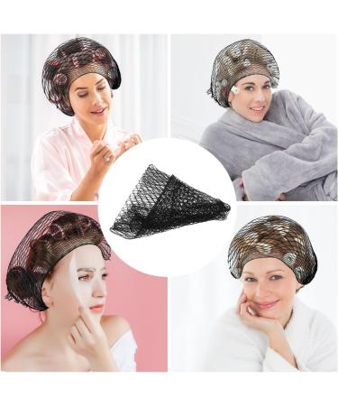 4 Pieces Triangle Hair Net for Rollers Black Hairnets for Women Mesh Plopping Cap for Drying Curly Hair Mesh Crochet Hair Net Sleep Net Triangular Hair Setting Net for Sleeping 35 x 35 x 57 Inches - Buy Online on GoSupps.com