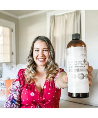 Structured Colloidal Silver Liquid - 30ppm pH Balanced Immune & Gut Support 16oz - Pack of 1 - Buy Online on GoSupps.com