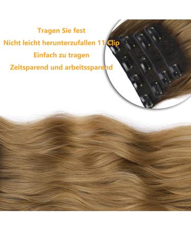 Affordable Clip-In Ombre Hair Extensions - 50cm 200g Double Weft Synthetic - Realistic Braid & Part Hair for Women - Buy Online on GoSupps.com