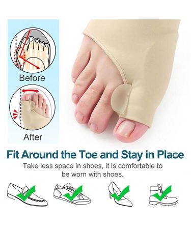 Yanmide Premium Bunion Corrector Sock - Browsluv Toe Bunion Relief Sleeve with Gel Pads for Hallux Valgus - Black (Small) - Buy Online on GoSupps.com