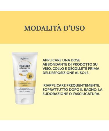  Medipharma Cosmetics Medipharma - SPF 30 Face Sunscreen with Hyaluronic Acid 50ml - Anti-Aging Moisturizing Sun Protection - For sensitive and dry skin - Water resistant - Non-greasy - Buy Online on GoSupps.com
