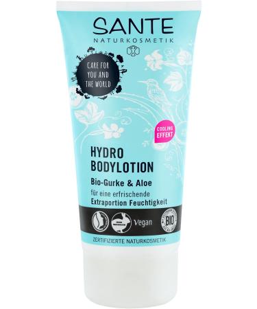 SANTE natural cosmetics Hydro Body Lotion revitalizes & refreshes protects against drying out vegan organic extracts 2x150ml double pack