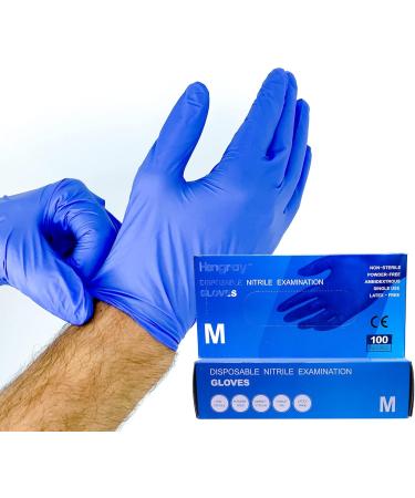 Nitrile Gloves Latex Free Powder free 100 Pcs Per Box (Medium Blue) - Buy Online on GoSupps.com