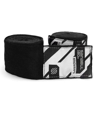 Sanabul Professional 180 Elastic Handwraps for Boxing Kickboxing MMA - Black 180 - Buy Online on GoSupps.com