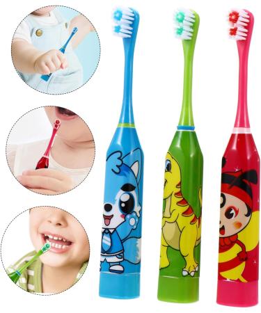 FRCOLOR 2 Sets Waterproof Electric Toothbrush for Kids | International Shipping Available - Buy Online on GoSupps.com
