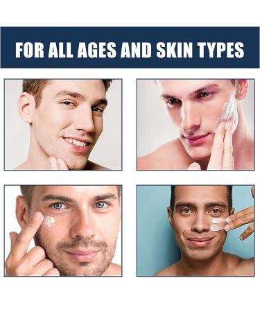 Men's 6-in-1 Face Cream for Anti-Aging, Wrinkles & Dark Spots - 2pcs Set | Moisturizer & Eye Bags Treatment - Buy Online on GoSupps.com