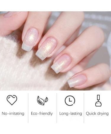 Glitter Nail Polish Pink Sparkle Nail Varnish Pink Nail Varnish Quick Drying & Long Lasting Pink Shimmer Nail Polish Healthy Breathable Shiny Pink Nail Polish for Women Teens - Buy Online on GoSupps.com