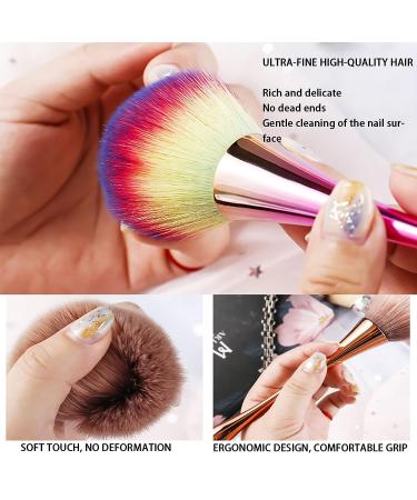 Vottcker Soft Nail Dust Brush - Professional Nylon Nail Art Powder Brush for Manicure and DIY Designs - Buy Online on GoSupps.com