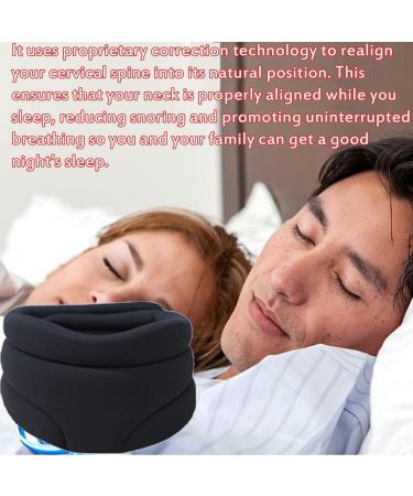 Cervicorrect Neck Support for Pain Relief | Anti-Snoring Neck Cuff - Comfort & Support (Black) - Buy Online on GoSupps.com