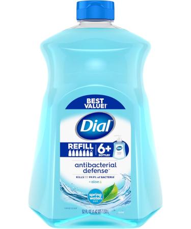 Dial Antibacterial Liquid Hand Soap Refill Spring Water 1.53L Blue - Buy Online on GoSupps.com