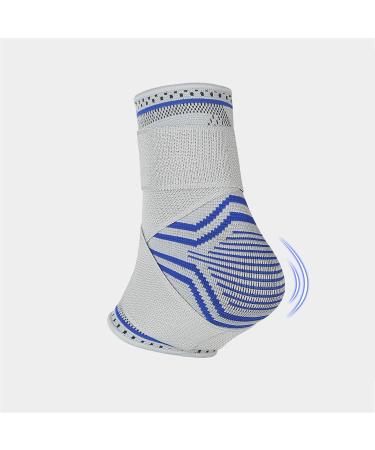 Ankle Brace for Women & Men | Soft Compression Sleeve & Adjustable Achilles Tendonitis Support | Pain Relief for Sports Sprains Arch & Heel | Gray Size M - Buy Online on GoSupps.com