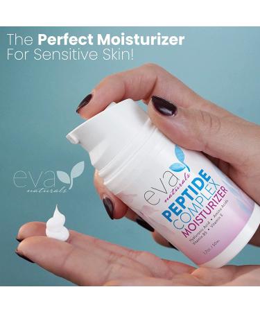 Eva Naturals Collagen Face Moisturizer Peptide - Anti-Wrinkle Hydrating Cream for Smoother Skin | 1.7Oz - Buy Online on GoSupps.com