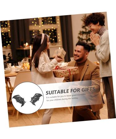 FRCOLOR 35 Pairs Diy Material Gothic Barrettes for Black Clips for Hair Bat Wing Barrette Wing Clips Halloween Decor Bat Wing Headband Diy Lip Gloss Alloy Non-slip - Buy Online on GoSupps.com