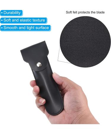 PATIKIL Leather Razor Protective Case | Double Edge Razor Sheath for Travel | Durable Shaving Device Protection Black - Buy Online on GoSupps.com
