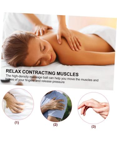 Homsfou 1stk Red Massage Globe - Handheld Fitness & Yoga Ball Self-Massage Device 6.5x6.1cm - Perfect Gym Accessory for Exercise & Relaxation - Buy Online on GoSupps.com