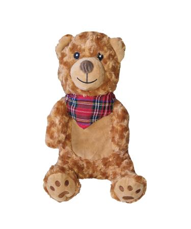 K Collection 3D Novelty Hot Water Bottle with Removable Cover - Teddy Bear Design - Soft Plush Cover - Premium Natural Rubber Teddy Bear HWB