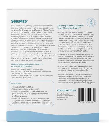 Sinus Cleansing System - Natural Relief for Sinus Congestion & Allergies | 14 Day Supply | Patent-Pending N-Acetylcysteine - 28 Packets - Buy Online on GoSupps.com