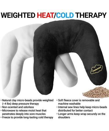 Heating Pad for Neck and Shoulders - Microwavable Moist Warming Wrap for Natural Pain Relief - Clay Beads by ComfortCloud - Buy Online on GoSupps.com