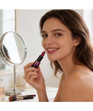 Waterproof glitter lipstick: long-lasting moisturizing lip gloss transfer-proof formula cruelty-free glossy finish | Bold makeup for moms - Buy Online on GoSupps.com