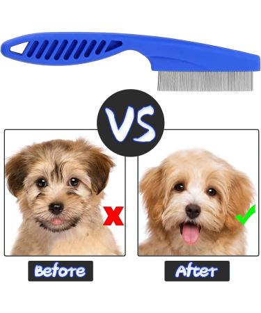 Flea Comb 3PCS Flea Comb for Dogs Cats Cat Dog Grooming Comb Flea Removal Lice Combs Fine Tooth Comb Grooming Set Remove Float Hair Tear Marks Tick Removal Tool - Buy Online on GoSupps.com
