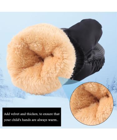 XIAOHAWANG Kids Ski Gloves - Waterproof Dinosaur Mittens for Boys and Girls (4-8 Years) in Black-A - Buy Online on GoSupps.com