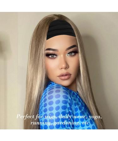 Wecoe 6 Pack Black Headbands for Women - Wide Elastic Fashion African Headbands - Perfect for Wigs, Head Wrap, Running, Yoga - Halloween Hair Accessories - Buy Online on GoSupps.com