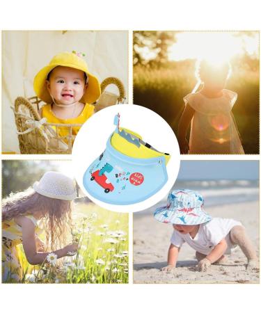 Happy Cherry Children's Tennis Cap - Adjustable UV Protection Sun Visor for Boys & Girls | Light Blue Summer Hat for Baseball Golf & Beach Activities - Buy Online on GoSupps.com