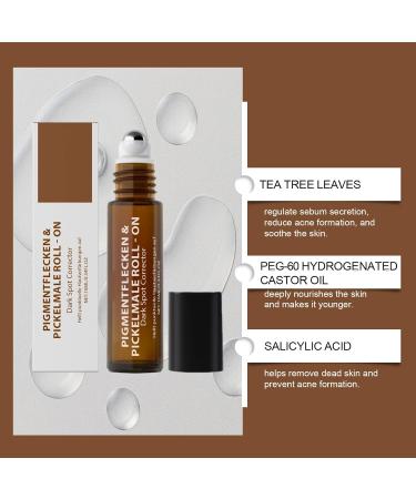 VKaoess Advanced AntiDark Spot Serum with Rollerball Supports Age and Sun Spots on Face and Body Cares for Uneven Tone and Dull Skin All Skin Types 5 Pack - Buy Online on GoSupps.com