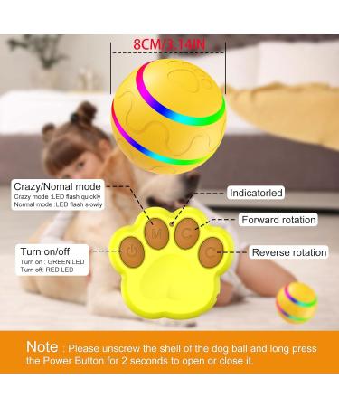 Buy Interactive Self-Strolling Dog Toy Ball | Intelligent Automatic Remote Control Wicked Ball - Perfect for Your Dog! - Buy Online on GoSupps.com