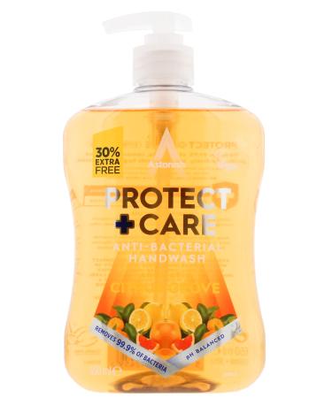 Astonish Protect and Care Kind to Skin Moisturising Anti-Bacterial Hand Wash Soap Citrus Grove 650ml