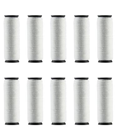 ECVISION Epilator Cotton Cord Cords 25M for Facial Epilator and Facial Cleansing Brush Cords White Thread 10pcs
