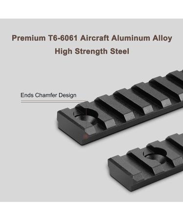 Bontok Picatinny Rail Set - Aluminum Picatinny Rails with T-Nuts, Screws & Allen Wrench - 3/5/7/9/11/13 Slot Options - Buy Online on GoSupps.com