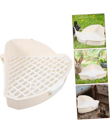 Yardwe 3pcs Rabbit Triangle Toilet Indoor Pet Potty for Dogs Plastic Pet Potty White Abs 25.00X19.00X10.00CMx3pcs Whitex3pcs - Buy Online on GoSupps.com