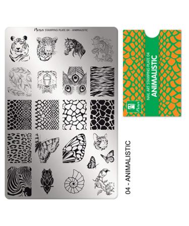 Moyra Stampingplatte 04 Animalistic - Premium Nail Art Plate for Unique Designs | International Shipping Available - Buy Online on GoSupps.com