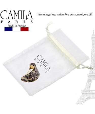 Camila Paris CP2982 French Handmade Hair Barrette Ponytail Holder - Strong Hold Grip Hair Clip for Women, Made in France Onyx - Buy Online on GoSupps.com