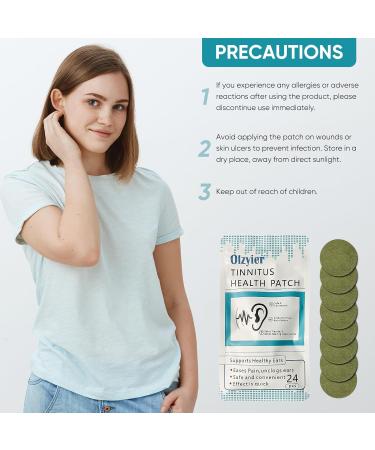 Tinnitus Relief Patches - 24 Natural Herbal Pcs for Effective Relief and Improved Ear Hearing - Buy Online on GoSupps.com