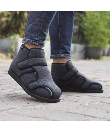 Yytcsjz Adjustable Diabetic Shoes for Swollen Feet - Large Size Walking Shoes for Elderly Health - Dark Grey 25cm - Buy Online on GoSupps.com