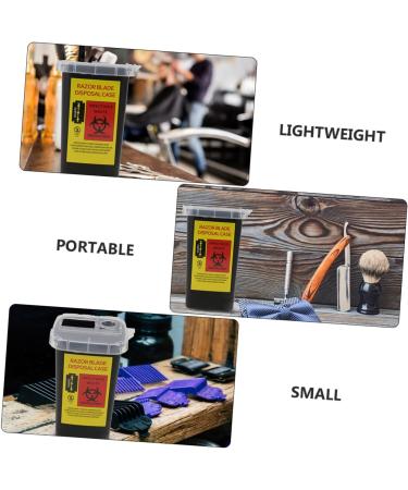 MAGICLULU 6 Pcs Storage Box Razor Disposal Case Barber Case Square Tool Safe Clamshell Refill Plastic 1 count (Pack of 1) Blackx3pcs - Buy Online on GoSupps.com