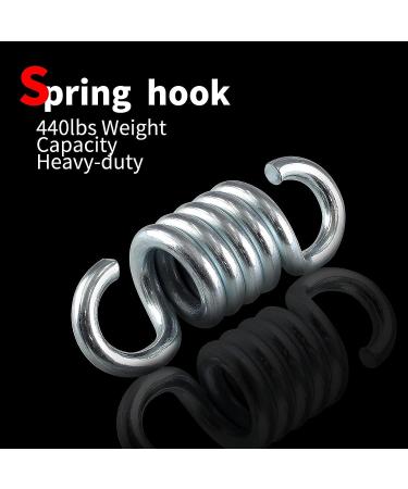 440lb Capacity Heavy Duty Punching Bag Spring Hanging Kit - Stainless Steel for Fitness Training, Climbing, Hammock - Buy Online on GoSupps.com