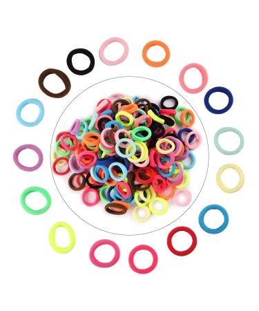 SYGY 200PCS Baby Hair Ties - Cotton Toddler Hair Bands for Girls - Elastic Cute Accessories - Multicolor Ponytail Holder for Kids - Buy Online on GoSupps.com