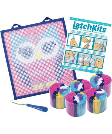 LatchKits Mini-Rug Sewing Kit - Owl Classic Latch Hook Craft Kit - Buy Online on GoSupps.com