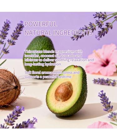 Lavender Sleep Cream for Restless Legs Leg Cramp Relief & Muscle Relaxation Bedtime Lotion for Adults & Kids - Buy Online on GoSupps.com