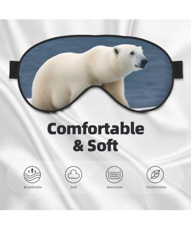 SSIMOO Polar Bear Sleep Mask - Adjustable Breathable Eye Mask for Comfortable Sleep | International Shipping Available - Buy Online on GoSupps.com