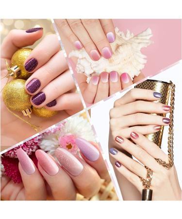 Elegant Style Nail Polish Stickers - 336 Pieces Self-Adhesive Gel Nail Strips with Nail File for DIY Nail Art | Full Wrap Nail Strips for Women and Girls - Buy Online on GoSupps.com