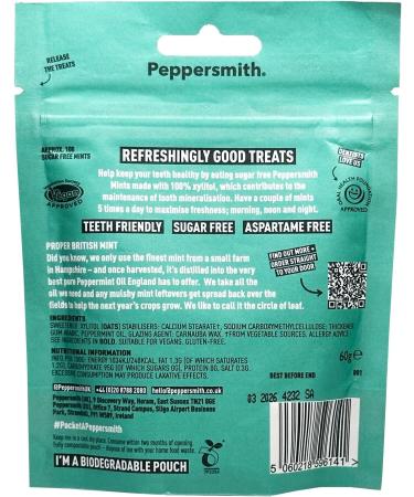 Peppersmith | Menthe poivr e | 3 x 60 g - Buy Online on GoSupps.com