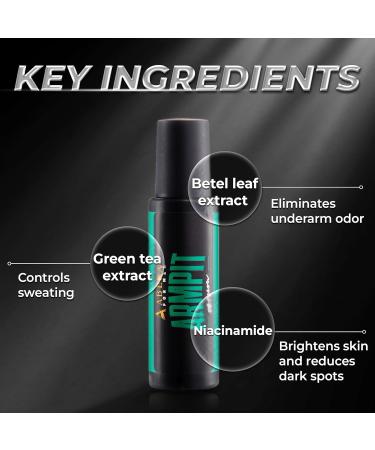 Abera Armpit Roller with Betel Leaf Green Tea Rice Bran Fresh Scent - Buy Online on GoSupps.com